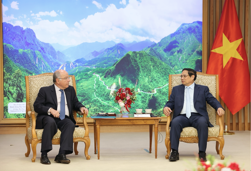 Thủ tướng Phạm Minh Chính tiếp Bộ trưởng Ngoại giao Brazil Mauro Vieira ngày 10/4. (Ảnh: Nhật Minh) Thủ tướng Phạm Minh Chính tiếp Bộ trưởng Ngoại giao Brazil Mauro Vieira ngày 10/4. (Ảnh: Nhật Minh)