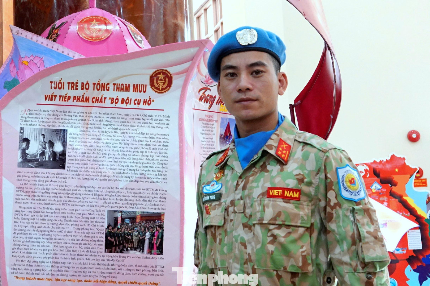 Đại úy Ngô Xuân Tùng. Ảnh: Nguyễn Minh Đại úy Ngô Xuân Tùng. Ảnh: Nguyễn Minh