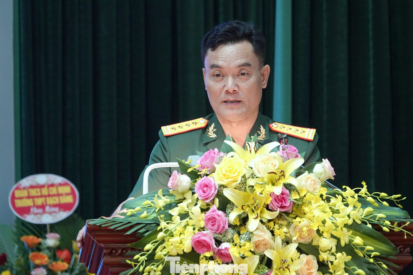 Đại tá Nguyễn Đình Khiêm phát biểu chỉ đạo đại hội Đại tá Nguyễn Đình Khiêm phát biểu chỉ đạo đại hội