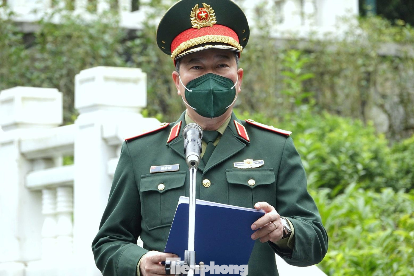 Thiếu tướng Bùi Hải Sơn phát biểu phát động Tết trồng cây tại Khu di tích K9. Ảnh: Nguyễn Minh Thiếu tướng Bùi Hải Sơn phát biểu phát động Tết trồng cây tại Khu di tích K9. Ảnh: Nguyễn Minh