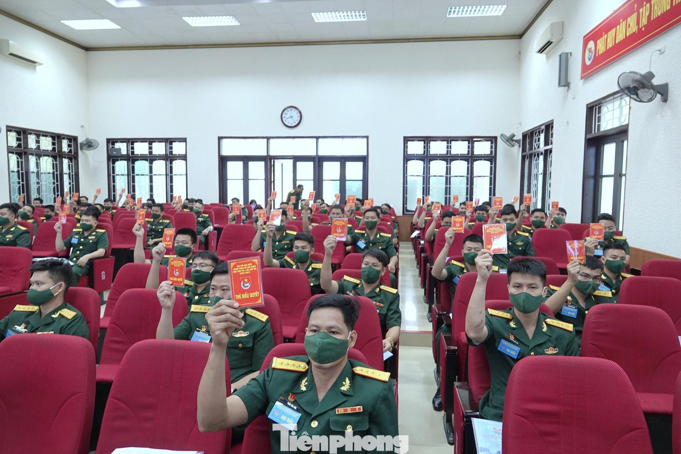 Đại hội bầu 14 đại biểu chính thức và 2 đại biểu dự khuyết đi dự Đại hội Đoàn Thanh niên Cộng sản Hồ Chí Minh Tổng cục Hậu cần lần thứ X