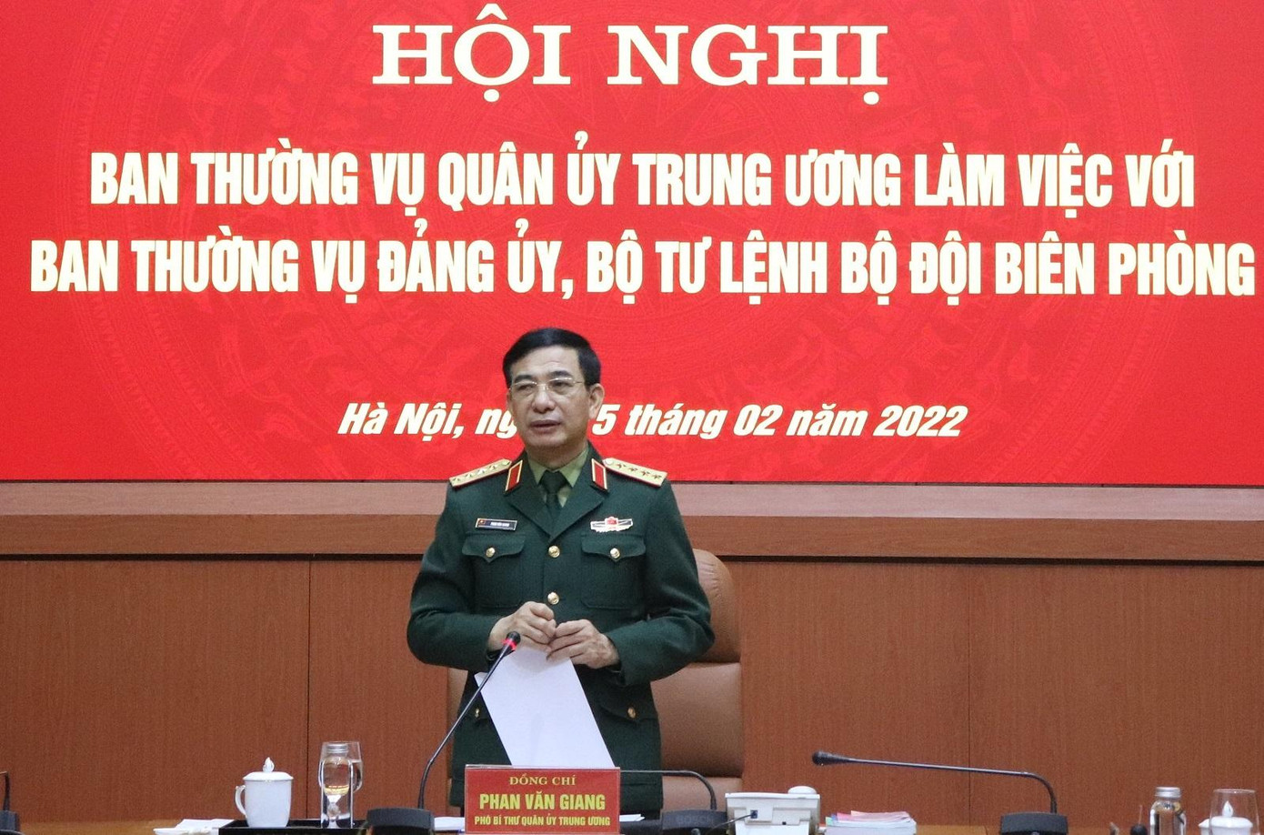 Đại tướng Phan Văn Giang phát biểu chỉ đạo tại hội nghị