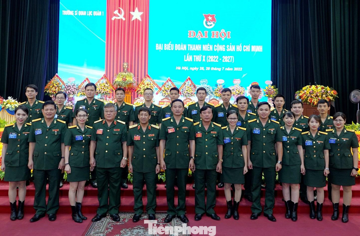 Lãnh đạo Trường SQLQ 1 và Ban Thanh niên Quân đội cùng các đoàn đại biểu tham gia ĐH. Trong số 145 đại biểu ưu tú, trong đó 143 đại biểu được bầu từ cơ sở và 2 đại biểu chỉ định; có 13 đại biểu nữ; độ tuổi trung bình của đại biểu là 25,5 và đại biểu trẻ nhất là 19 tuổi