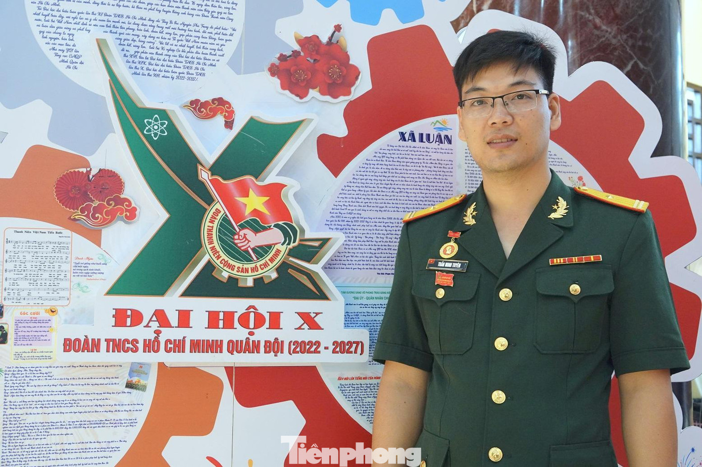 Thiếu tá Trần Minh Tuyên. Ảnh: Nguyễn Minh Thiếu tá Trần Minh Tuyên. Ảnh: Nguyễn Minh