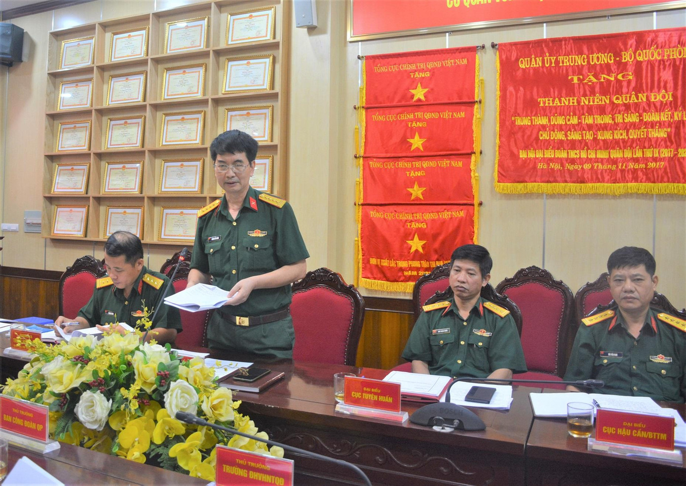 Đại biểu Cục Tổ chức nêu ý kiến tại hội nghị