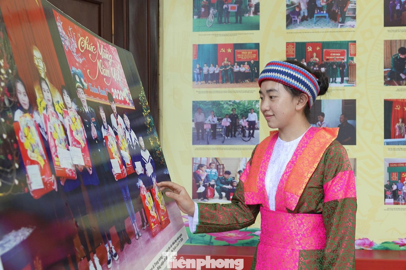 Vàng Thị Chá và hai em gái được Đồn Biên phòng Phó Bảng nhận làm con nuôi từ nhiều năm qua. Ảnh: Nguyễn Minh