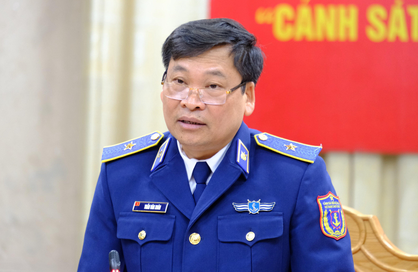 Thiếu tướng Trần Văn Xuân - Phó Chính ủy Cảnh sát biển Việt Nam