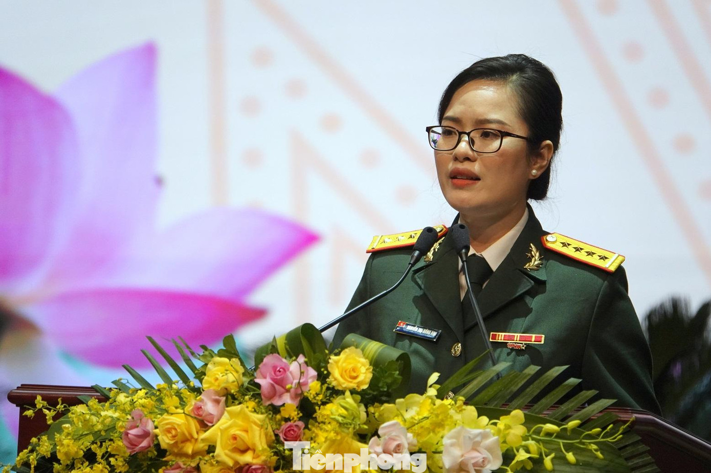 Đại úy Nguyễn Thị Hồng Anh. Ảnh: Nguyễn Minh Đại úy Nguyễn Thị Hồng Anh. Ảnh: Nguyễn Minh