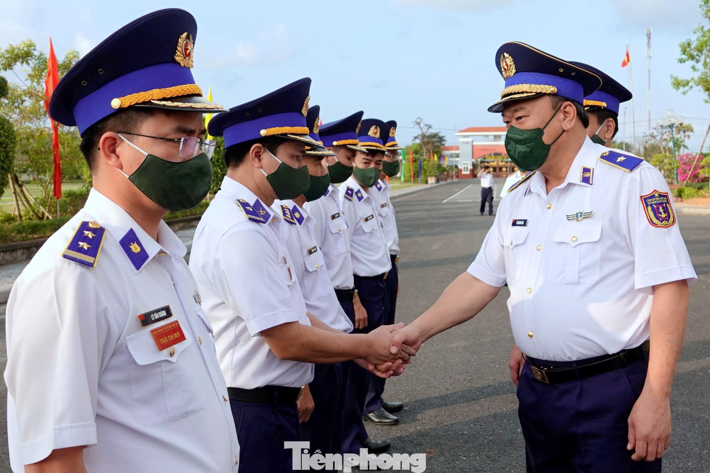 Thiếu tướng Lê Quang Đạo tới làm việc với Vùng CSB 4, sáng 16/1. Ảnh: Nguyễn Minh Thiếu tướng Lê Quang Đạo tới làm việc với Vùng CSB 4, sáng 16/1. Ảnh: Nguyễn Minh