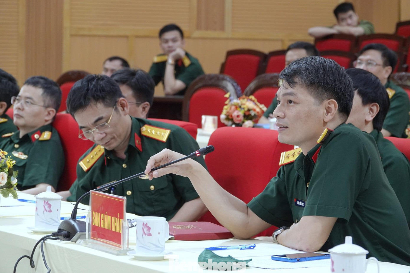 Ban giám khảo gồm những cán bộ, bác sĩ giỏi ở Bệnh viện 103 thuộc Học viện Quân y