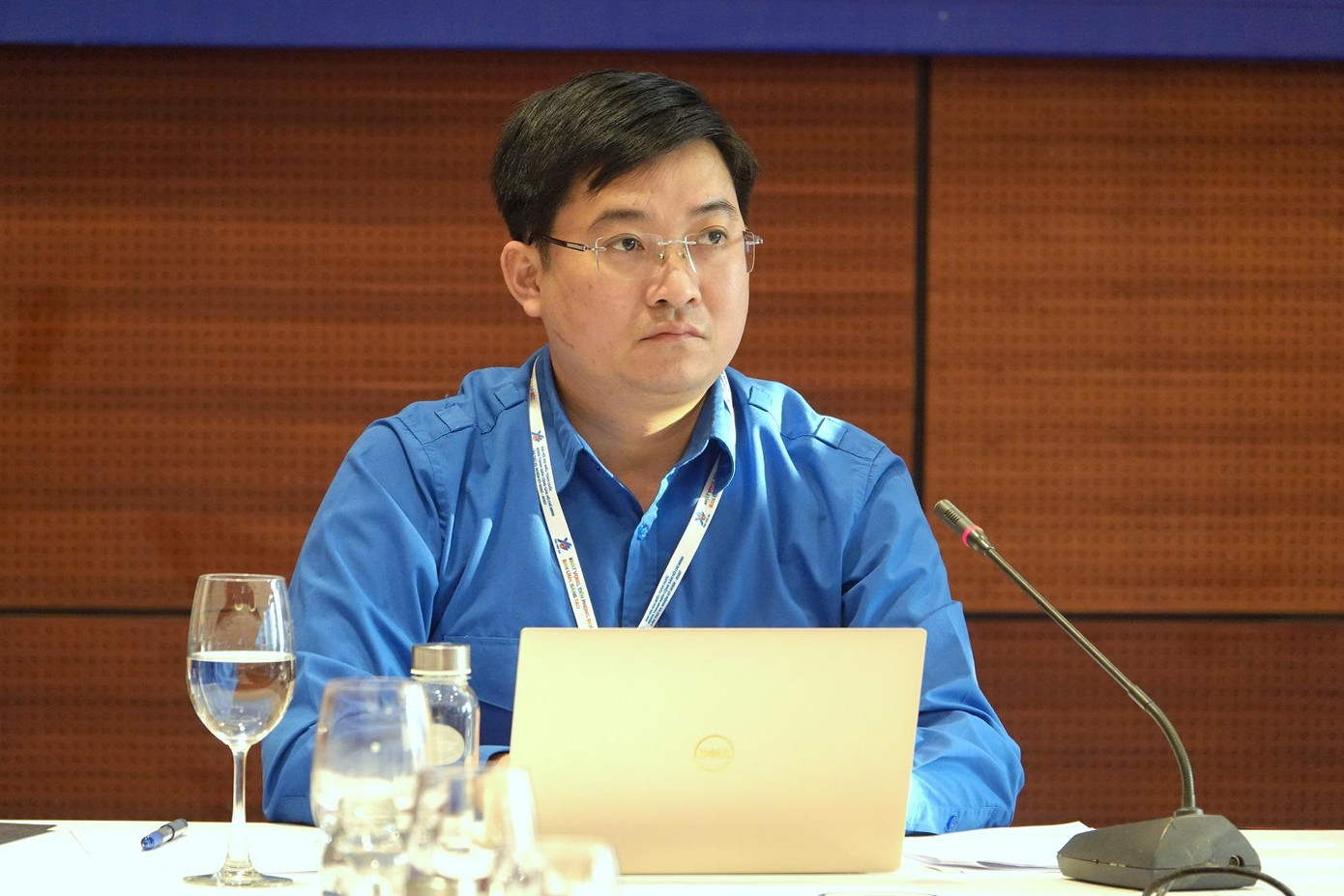 Anh Bùi Minh Tuấn - Trưởng ban Tổ chức Trung ương Đoàn đồng chủ trì diễn đàn