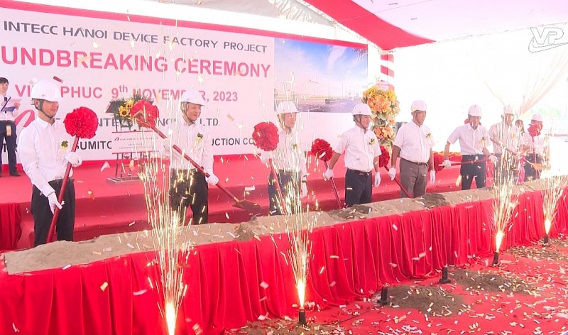 Lễ khởi công dự án xây dựng Nhà máy của Công ty TNHH Asahi Intecc Hà Nội diễn ra ngày 9/11 vừa qua tại KCN Thăng Long Vĩnh Phúc