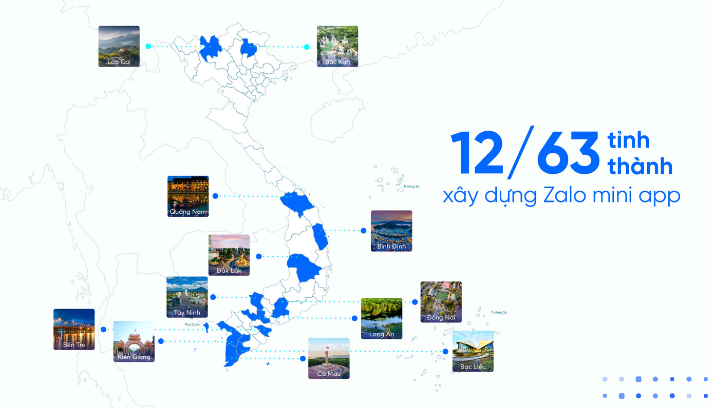 Năm 2023, có 12 tỉnh thành lựa chọn Zalo mini app để nâng cao hiệu quả phục vụ người dân Năm 2023, có 12 tỉnh thành lựa chọn Zalo mini app để nâng cao hiệu quả phục vụ người dân