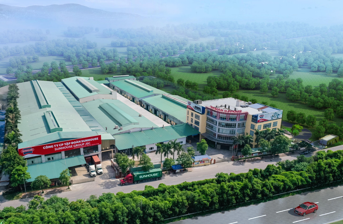 Hệ thống nhà máy lớn của Sunhouse sản xuất sản phẩm được người tiêu dùng yêu thích