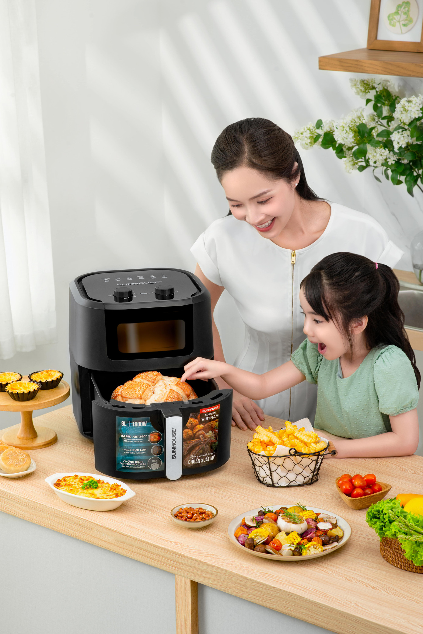 Sản phẩm nồi chiên không dầu đầu tiên và duy nhất Made in Việt Nam được người tiêu dùng lựa chọn