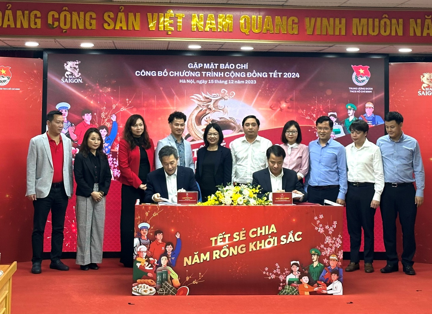 Bia Saigon và Trung Ương Đoàn ký hợp tác Chương trình cộng đồng Tết 2024