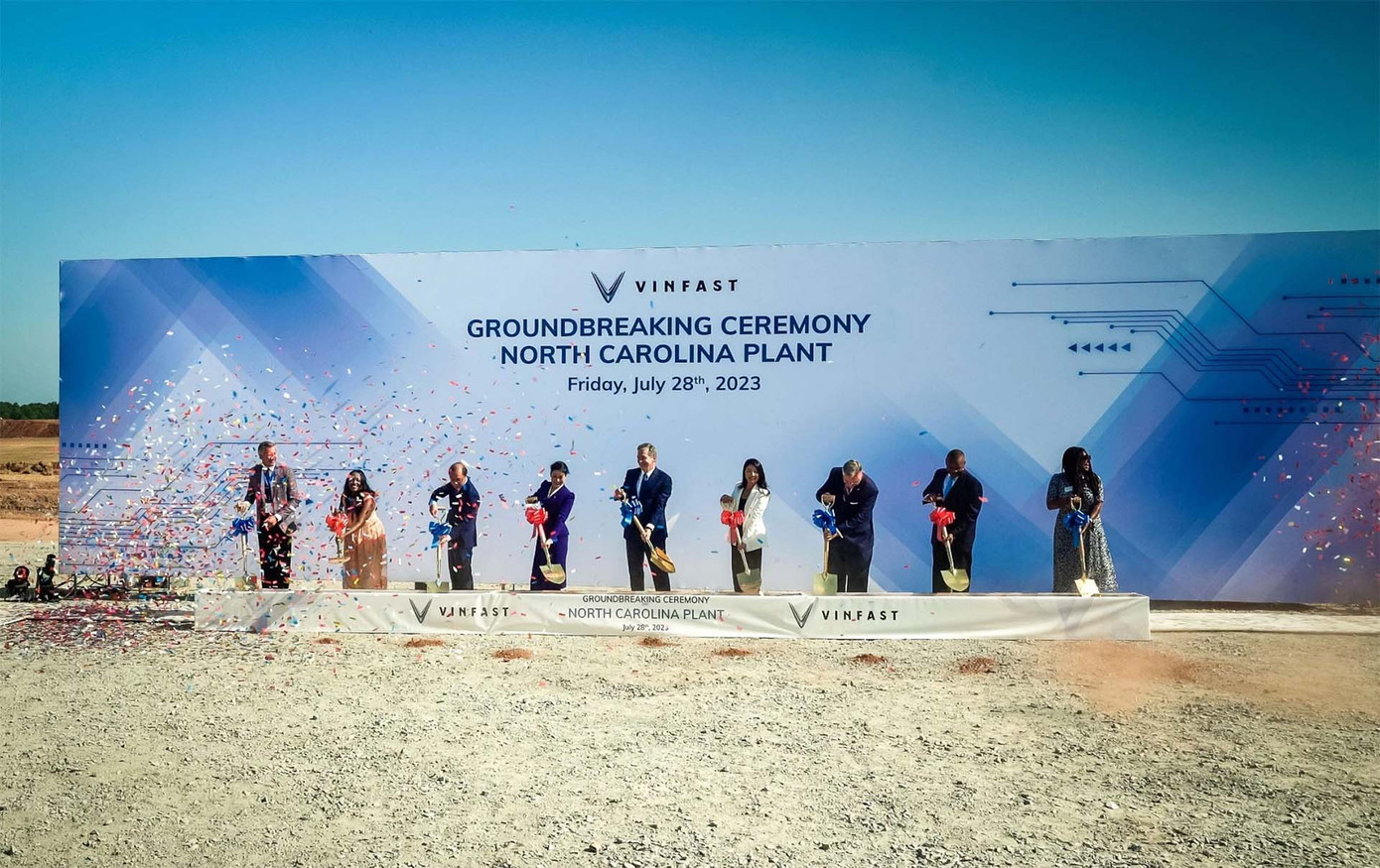 VinFast động thổ nhà máy tại Bắc Carolina, Mỹ hồi tháng 7 VinFast động thổ nhà máy tại Bắc Carolina, Mỹ hồi tháng 7