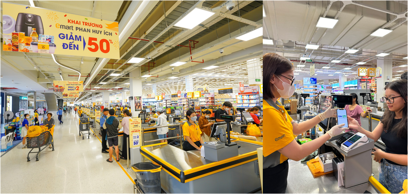 Người dùng đã có thể thanh toán bằng ZaloPay tại tất cả chi nhánh siêu thị Emart tại TPHCM. Riêng mua sắm tại Emart Phan Huy Ích sẽ nhận thêm ưu đãi đặc biệt từ ZaloPay