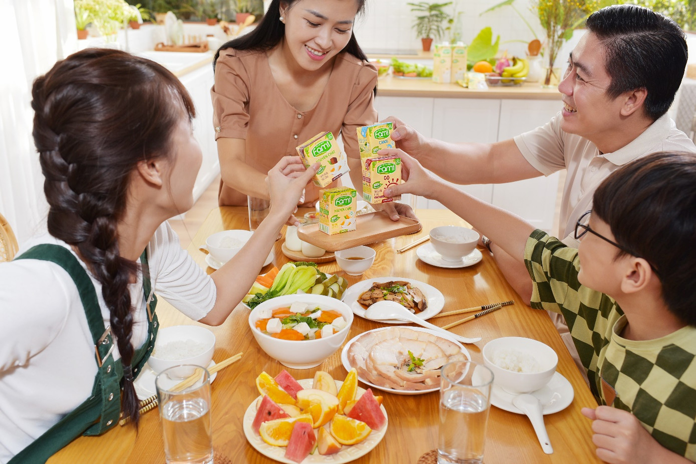 Các món ăn làm từ đậu nành đã trở nên phong phú hơn bao giờ hết. Nguồn: Vinasoy