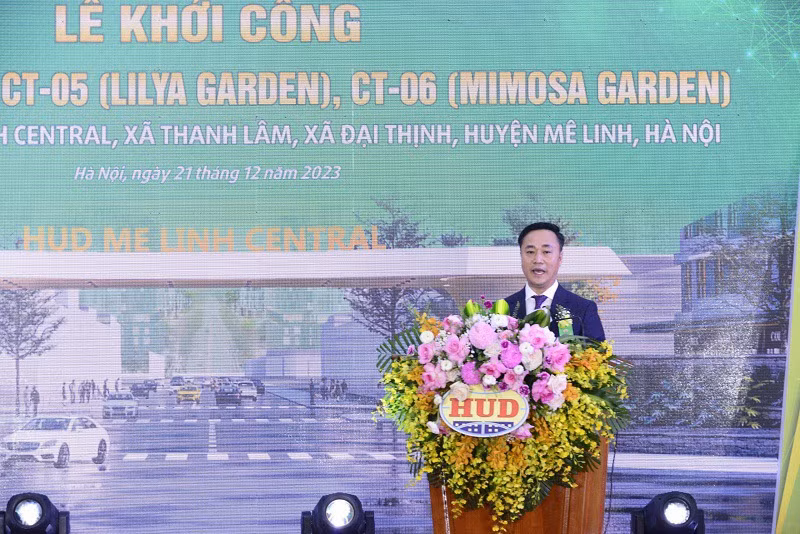Ông Nguyễn Việt Hùng, Chủ tịch HĐTV Tổng Công ty HUD phát biểu Ông Nguyễn Việt Hùng, Chủ tịch HĐTV Tổng Công ty HUD phát biểu