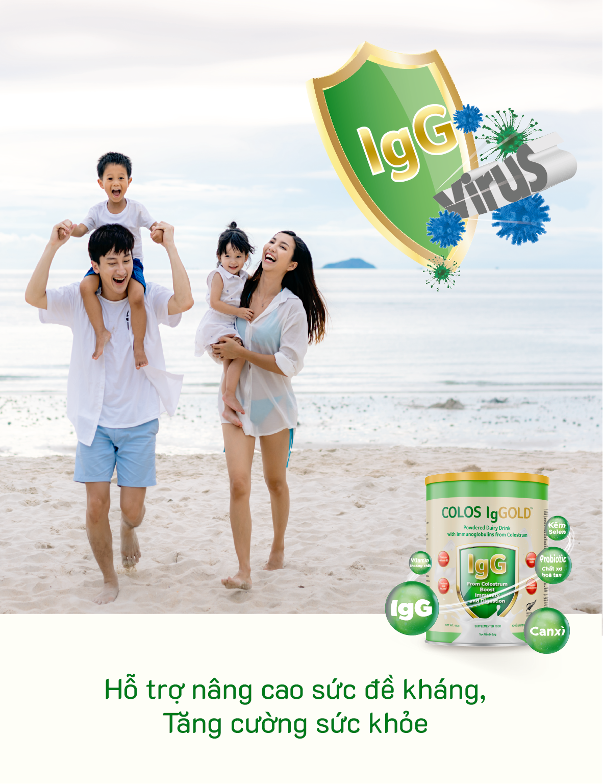 Sản phẩm TPBS COLOS IgGOLDTM mang đến nhiều giá trị dinh dưỡng vượt trội. (Nguồn: Care For Việt Nam)