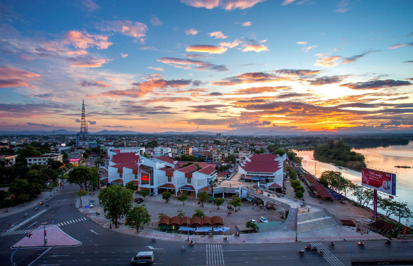 Một góc thành phố Đông Hà, tỉnh Quảng Trị. Ảnh: Bảo Trung