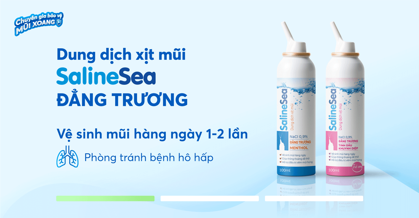 Dung dịch xịt mũi SalineSea đẳng trương dùng vệ sinh mũi hàng ngày Dung dịch xịt mũi SalineSea đẳng trương dùng vệ sinh mũi hàng ngày