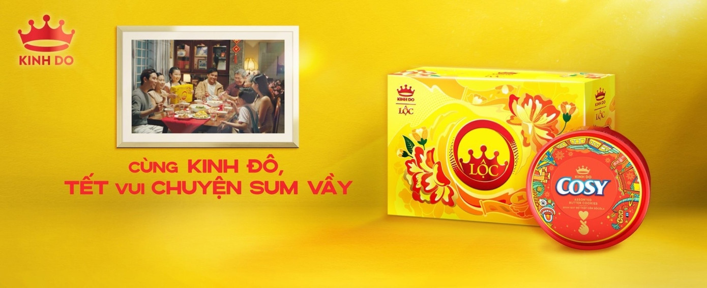 Mondelez Kinh Đô mang Tết đến người tiêu dùng với thông điệp ý nghĩa "Cùng Kinh Đô, Tết vui chuyện sum vầy"
