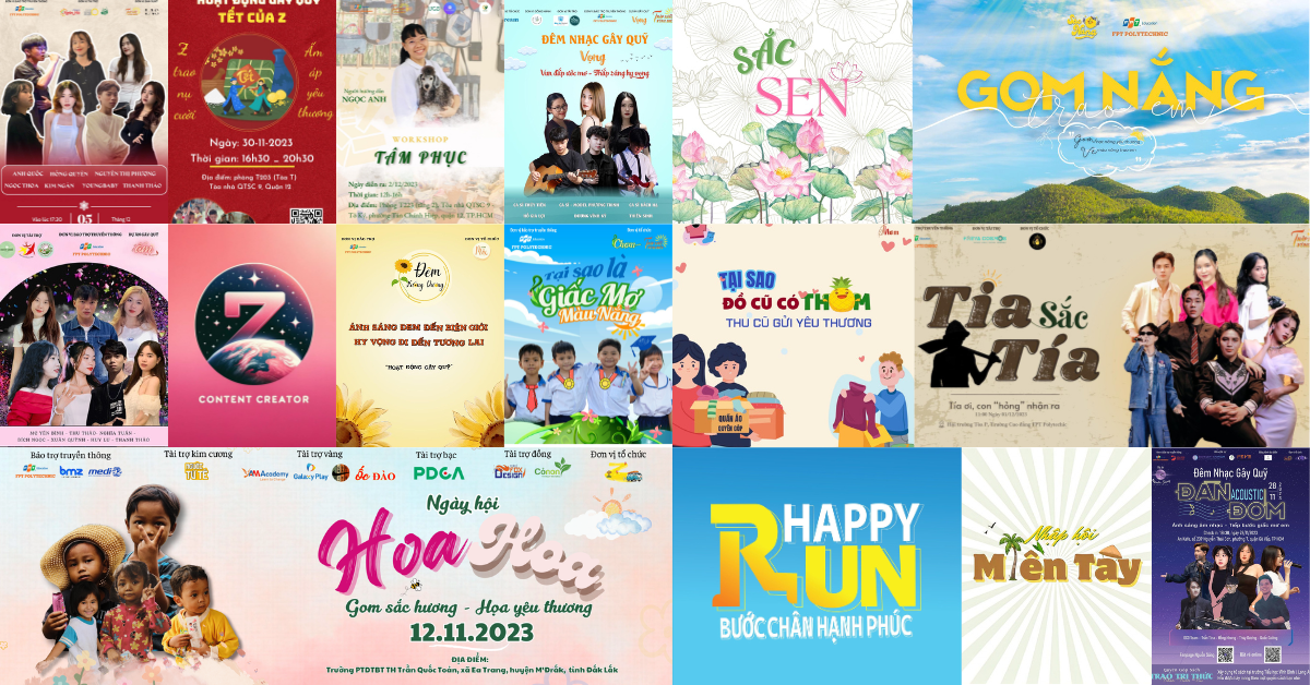 Hơn 20 sự kiện được tổ chức với nhiều loại hình khác nhau nhằm mục đích gây quỹ.