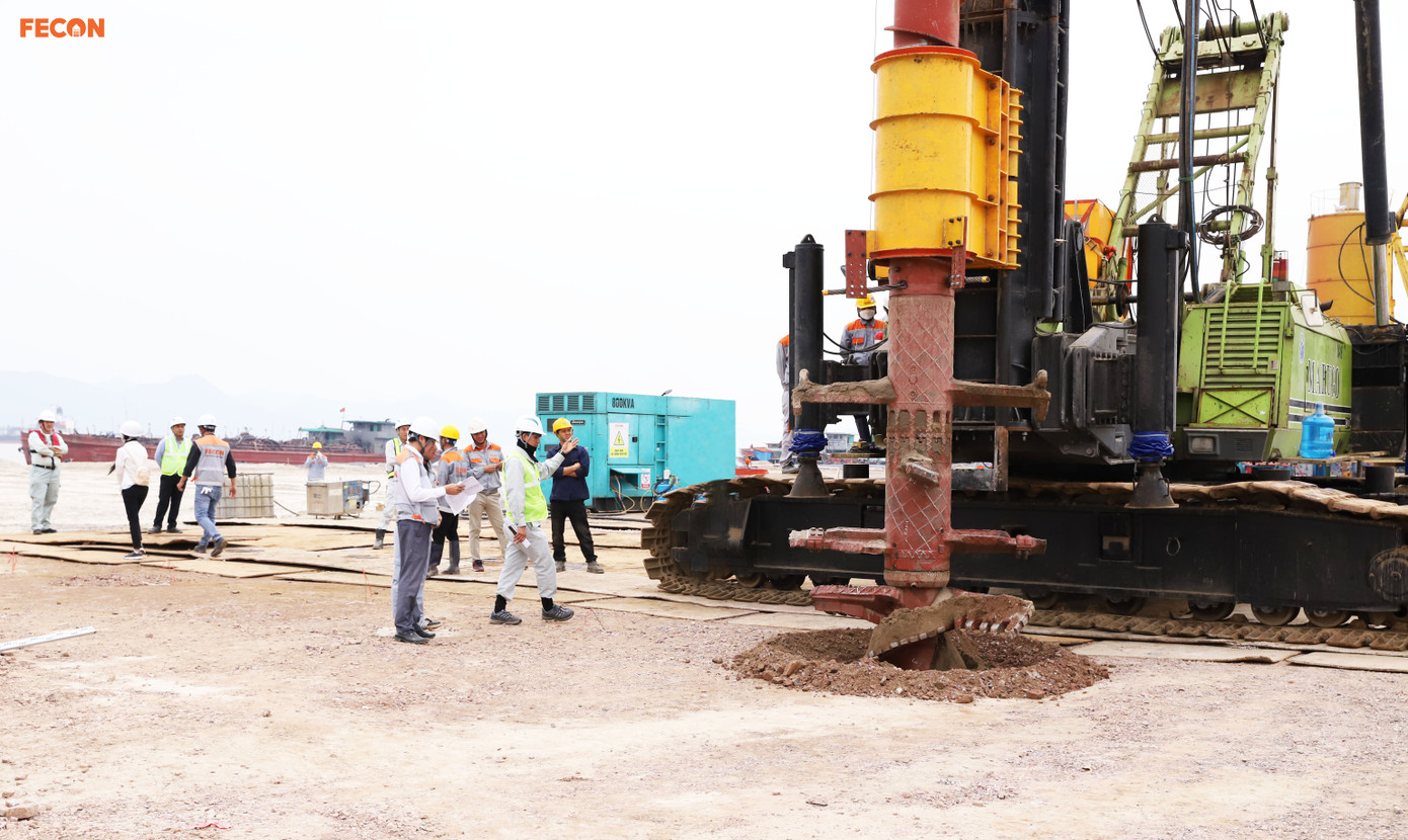 Công nghệ RAS column đang được ứng dụng tại dự án xây dựng Bến 5,6 - Khu bến cảng Lạch Huyện thuộc Cảng biển Hải Phòng.