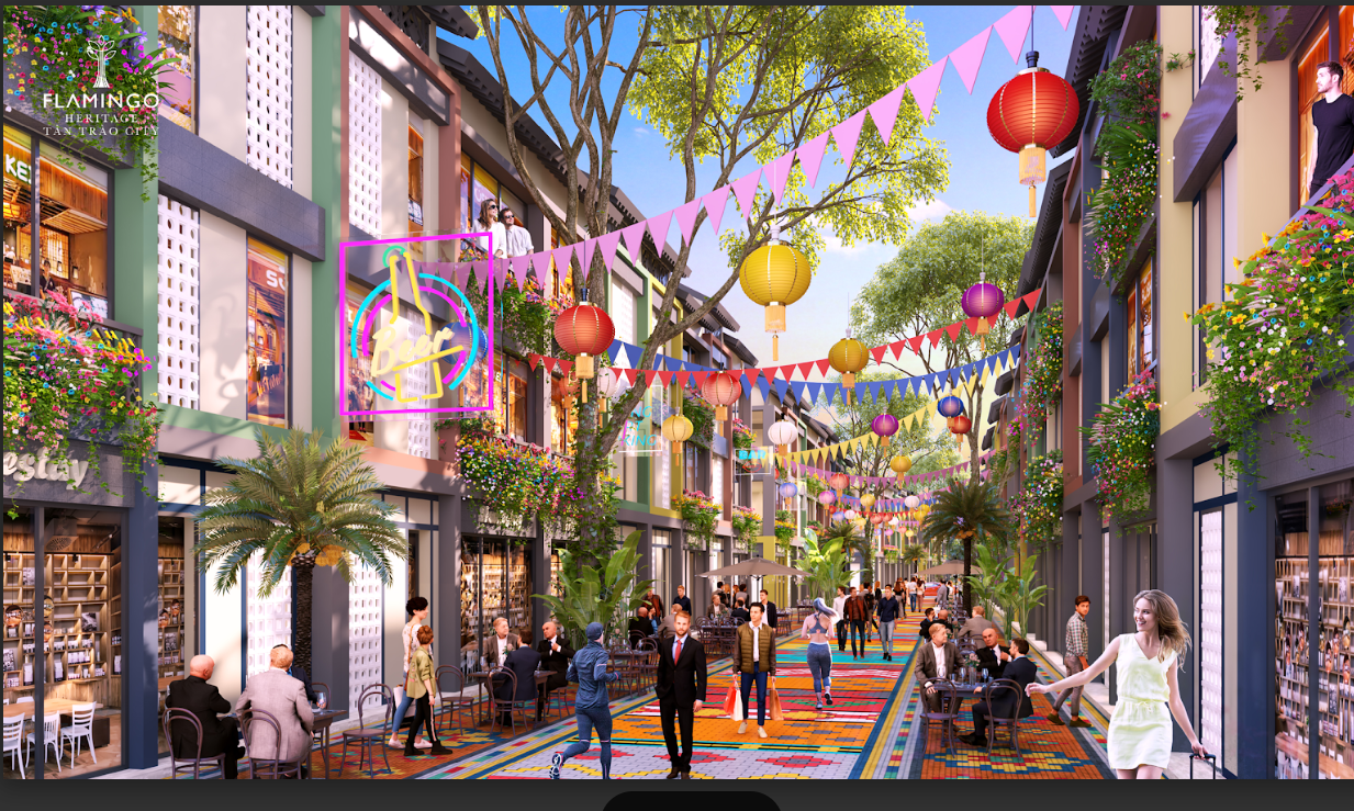 Thành phố Flamingo Heritage Tân Trào khi đi vào hoạt động có ngay nguồn khách dồi dào. Nguồn: Flamingo Holdings Thành phố Flamingo Heritage Tân Trào khi đi vào hoạt động có ngay nguồn khách dồi dào. Nguồn: Flamingo Holdings