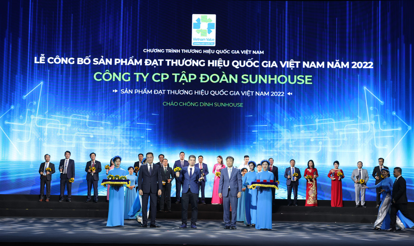 Sunhouse đón nhận danh hiệu sản phẩm thương hiệu quốc gia năm 2022