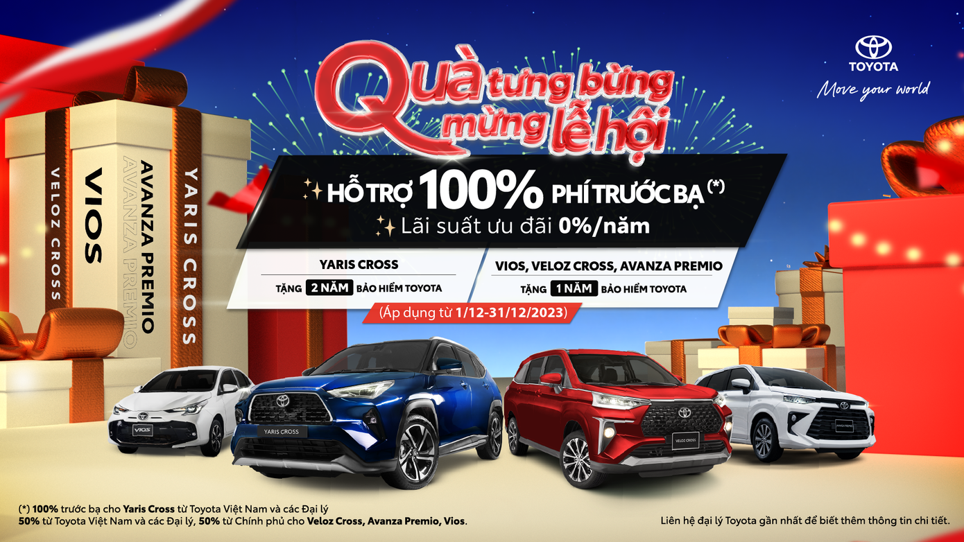 Toyota Việt Nam cùng hệ thống đại lý triển khai chương trình ưu đãi cuối năm cho 4 mẫu xe Toyota Việt Nam cùng hệ thống đại lý triển khai chương trình ưu đãi cuối năm cho 4 mẫu xe