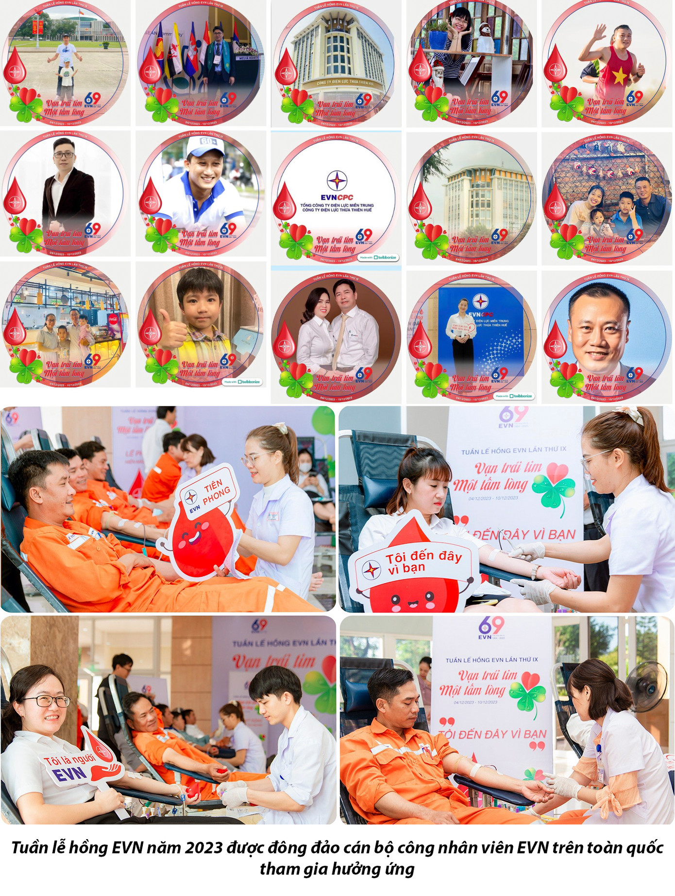 Tuần lễ hồng EVN năm 2023 được đông đảo cán bộ, công nhân viên, người lao động hưởng ứng trên toàn quốc