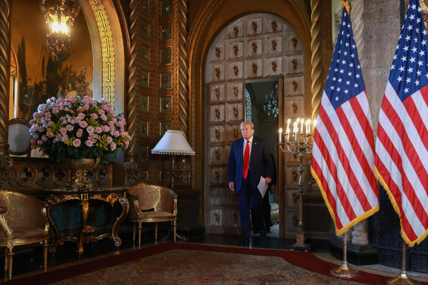 Mar-a-Lago là trung tâm đầu não quyền lực của ông Trump trong thời gian chuyển giao quyền lực với chính quyền Biden. Ảnh: Getty Images.