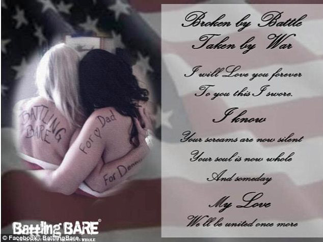 Mẹ và con gái cùng thể hiện lòng chia sẻ với người thân mắc bệnh tâm lý. Mẹ và con gái cùng thể hiện lòng chia sẻ với những lính Mỹ mắc bệnh tâm lý