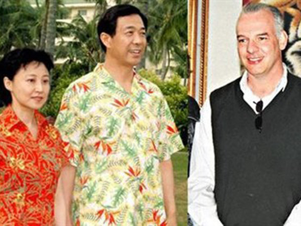 Vợ chồng Bạc Hy Lai - Cốc Khai Lai và nạn nhân Neil Heywood
