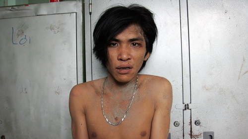 Nghi can cướp Nguyễn Văn Hùng tại cơ quan Công an xã An Phú Tây