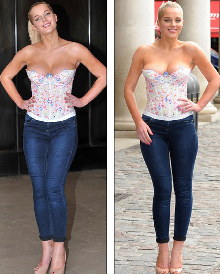 "Mọi cô gái trẻ ở tuổi tôi đều mặc như thế ra phố," Helen Flanagan nói.