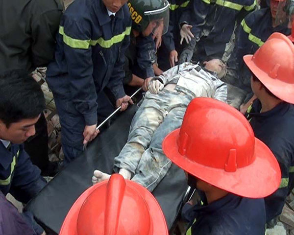 Nạn nhân trong vị sập nhà