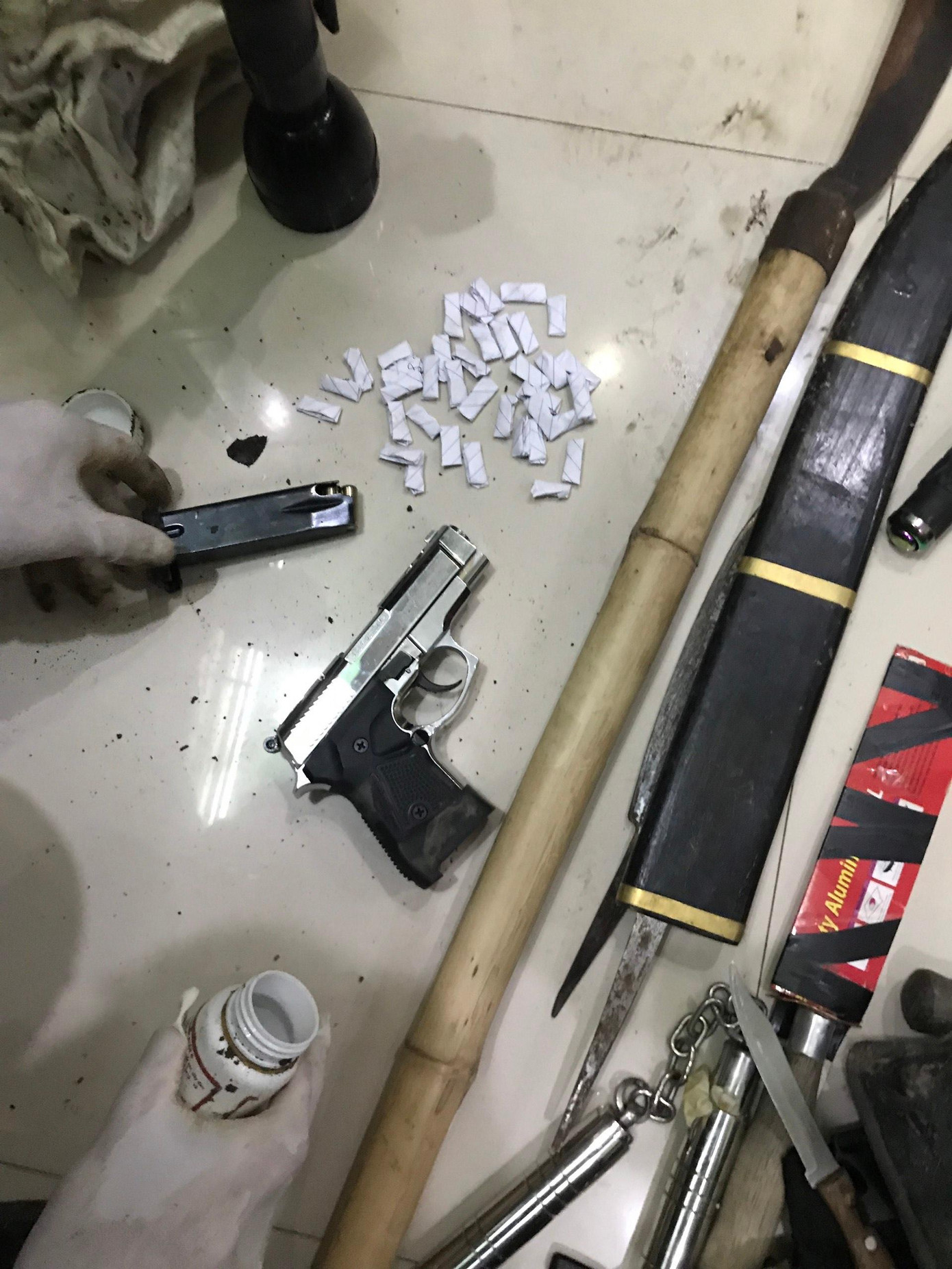 Tang vật vụ án. Ảnh: Công an Thanh Hoá Tang vật vụ án. Ảnh: Công an Thanh Hoá