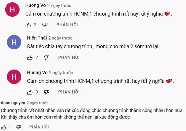 Khán giả dành nhiều tình cảm yêu mến cho chương trình