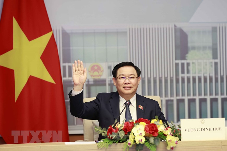 Chủ tịch Quốc hội Vương Đình Huệ tại buổi hội đàm với Chủ tịch Quốc hội Trung Quốc Triệu Lạc Tế. (Ảnh: Doãn Tấn/TTXVN) Chủ tịch Quốc hội Vương Đình Huệ tại buổi hội đàm với Chủ tịch Quốc hội Trung Quốc Triệu Lạc Tế. (Ảnh: Doãn Tấn/TTXVN)