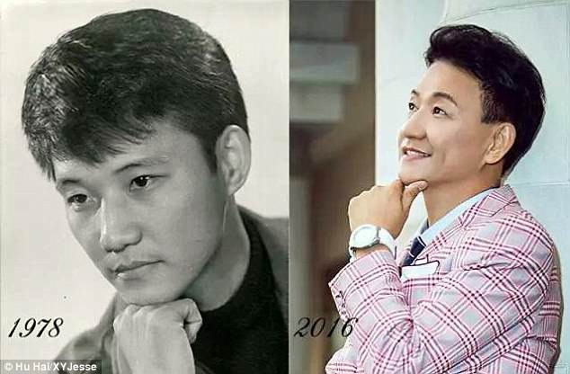 Ông Hu thời trẻ. Ảnh: Daily Mail