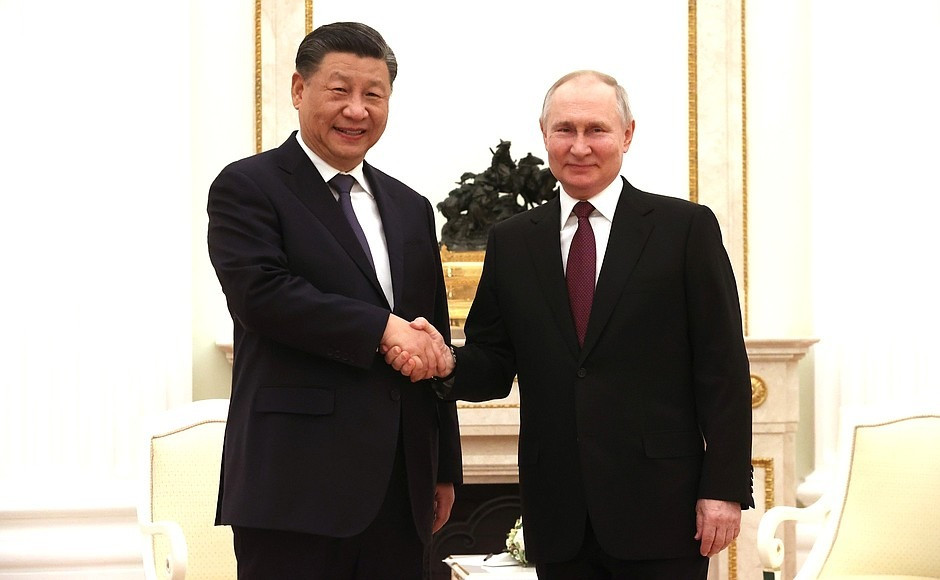 Tổng thống Nga Vladimir Putin và Chủ tịch Trung Quốc Tập Cận Bình. Ảnh: Reuters Tổng thống Nga Vladimir Putin và Chủ tịch Trung Quốc Tập Cận Bình. Ảnh: Reuters