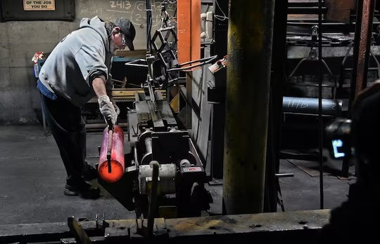 Dây chuyền sản xuất đạn dược tại nhà máy Scranton. Ảnh: Washington Post