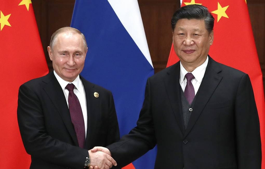 Tổng thống Nga Vladimir Putin và Chủ tịch Trung Quốc Tập Cận Bình. Ảnh: Tass Tổng thống Nga Vladimir Putin và Chủ tịch Trung Quốc Tập Cận Bình. Ảnh: Tass