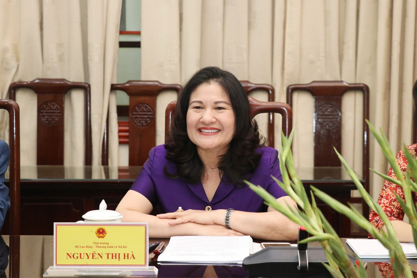 Thứ trưởng Bộ Lao động – Thương binh và Xã hội Nguyễn Thị Hà.