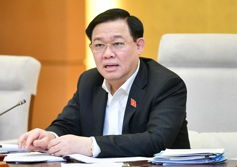 Chủ tịch Quốc hội Vương Đình Huệ phát biểu tại phiên họp Chủ tịch Quốc hội Vương Đình Huệ phát biểu tại phiên họp