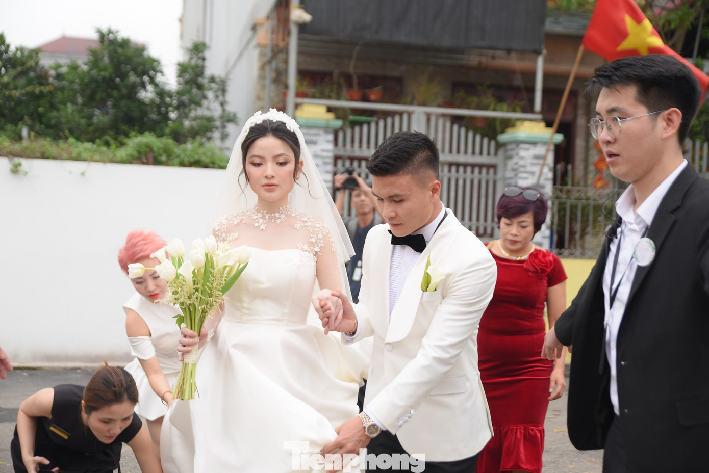 Quang Hải mời 1.2000 khách mời với khoảng 200 mâm cỗ trong tiệc chính chiều 28/3.